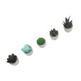 thumbnail image 3 of 5 piezas de plantas suculentas artificiales en macetas Surtido Mini suculentas decorativas falsas en macetas Plantas falsas Suculentas en macetas de pulpa de papel, 3 of 10
