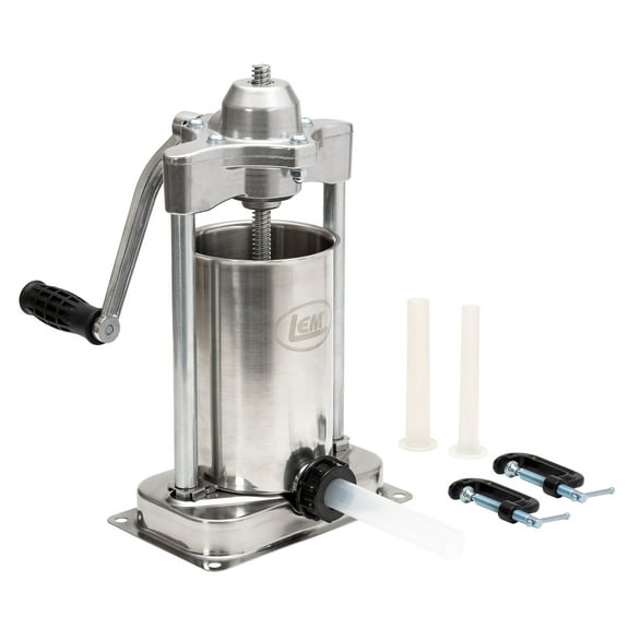 LEM MightyBite Stainless Steel 5 lb Manual Sausage Stuffer