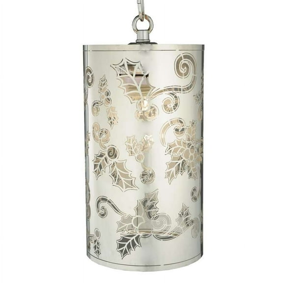 Meyda Tiffany - 126761 - One Light Mini Pendant - Mistletoe - Stainless Steel