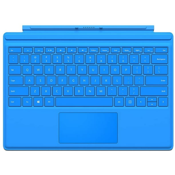 Microsoft Factory Recertified Surface Pro Signature Type Cover M1725 Sc English Aqua Walmart Com Walmart Com