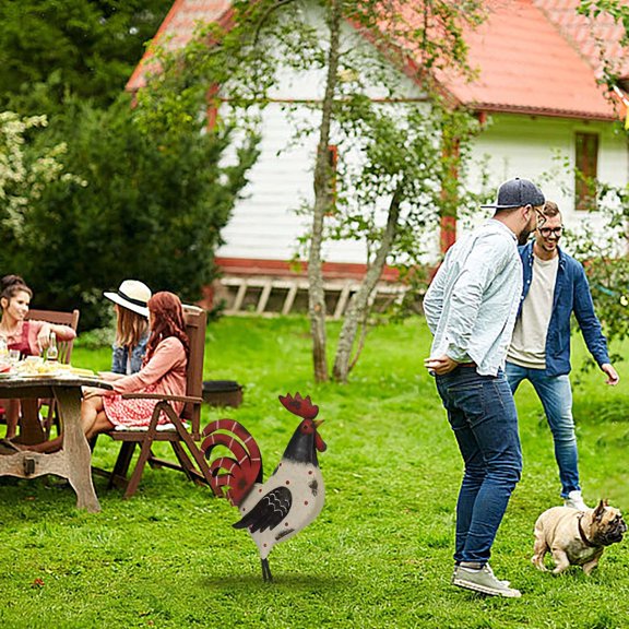 250th Independence Day Groundbreaking Independence Day Rooster Ground Insertion Into Courtyard Decoration Light Courtyard Decoration Garden Rooster Outdoor Decoration8