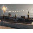 thumbnail image 2 of Frank, Assaf 24x19 Gold Ornate Wood Framed with Double Matting Museum Art Print Titled - Westminster bridge and Big Ben from Thames promenade, London, UK, 2 of 4