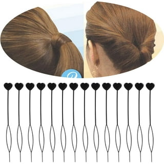 Quick Beader for Loading Beads/Automatic Hair Beader and Styling Kit/Plastic Magic Topsy Tail Hair Braid Ponytail Styling Maker (Black)