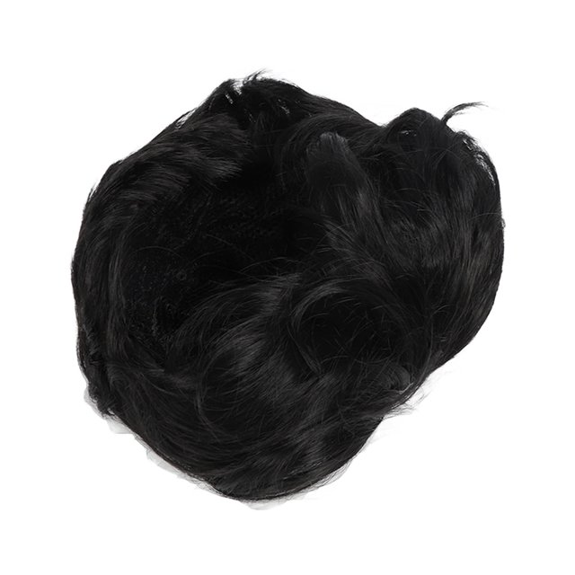 Peluca Sintética Para Hombres, Peluca Corta De Parte Media Para Hombres, Resistente Al Calor, Transpirable En Capas Para Hombre Para Uso Diario