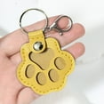 thumbnail image 4 of Yonrjhukm Cute Leather Paw Keychain for Pet Hair Keepsake, Unique Dog Memorial Keyring, Pet Memorial Gifts for Dog Lovers, Elegant Accessory for Bag or Purse, 4 of 5