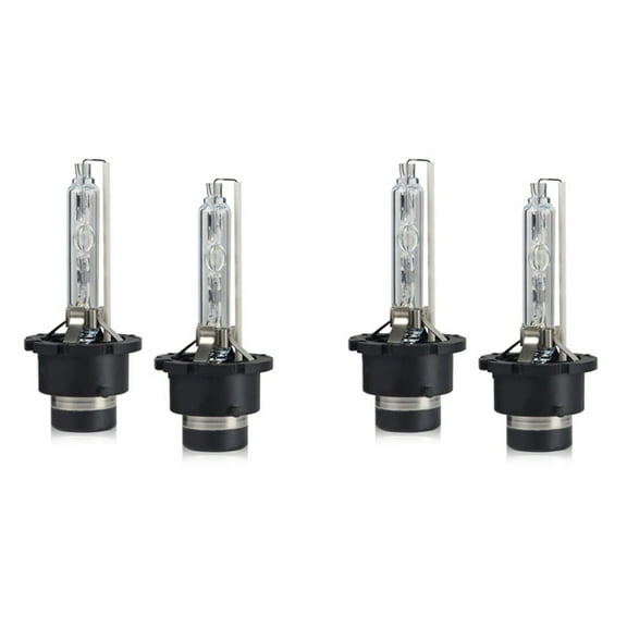 D4S Bulbs, Headlight Replacement Bulb 35W 6000K White High Low Beam for , Pack of 4 (6000K)