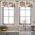 thumbnail image 3 of LALILO Kitchen Curtain Valance Vintage Medieval Vintage Rod Pocket Window Curtain 52"x 18" Set of 2, 3 of 5