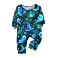 thumbnail image 2 of Halloween Family Matching Pajamas Sets, Halloween Ghost Family Loungewear Spooky Sleepwear Indoor, Home Relaxing Casual Daily Wear Pjs for Seasonal Halloween Holiday Party for Family, 2 of 5