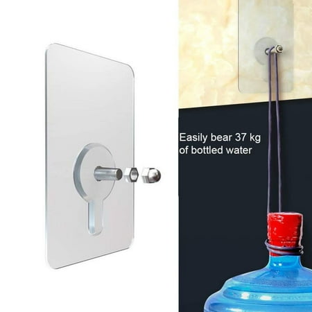 

CLEARANCE! 5Pcs Adhesive Wall Hooks Wall Hanger Transparent Suction Cup Sucker Hook Hook for Kitchen Living Room