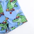 thumbnail image 5 of Hiiyo Little Boy Swimsuit Long Sleeve Rash Guard Swim Trunks with Hat 4-Piece Bathing Suit, 5 of 5