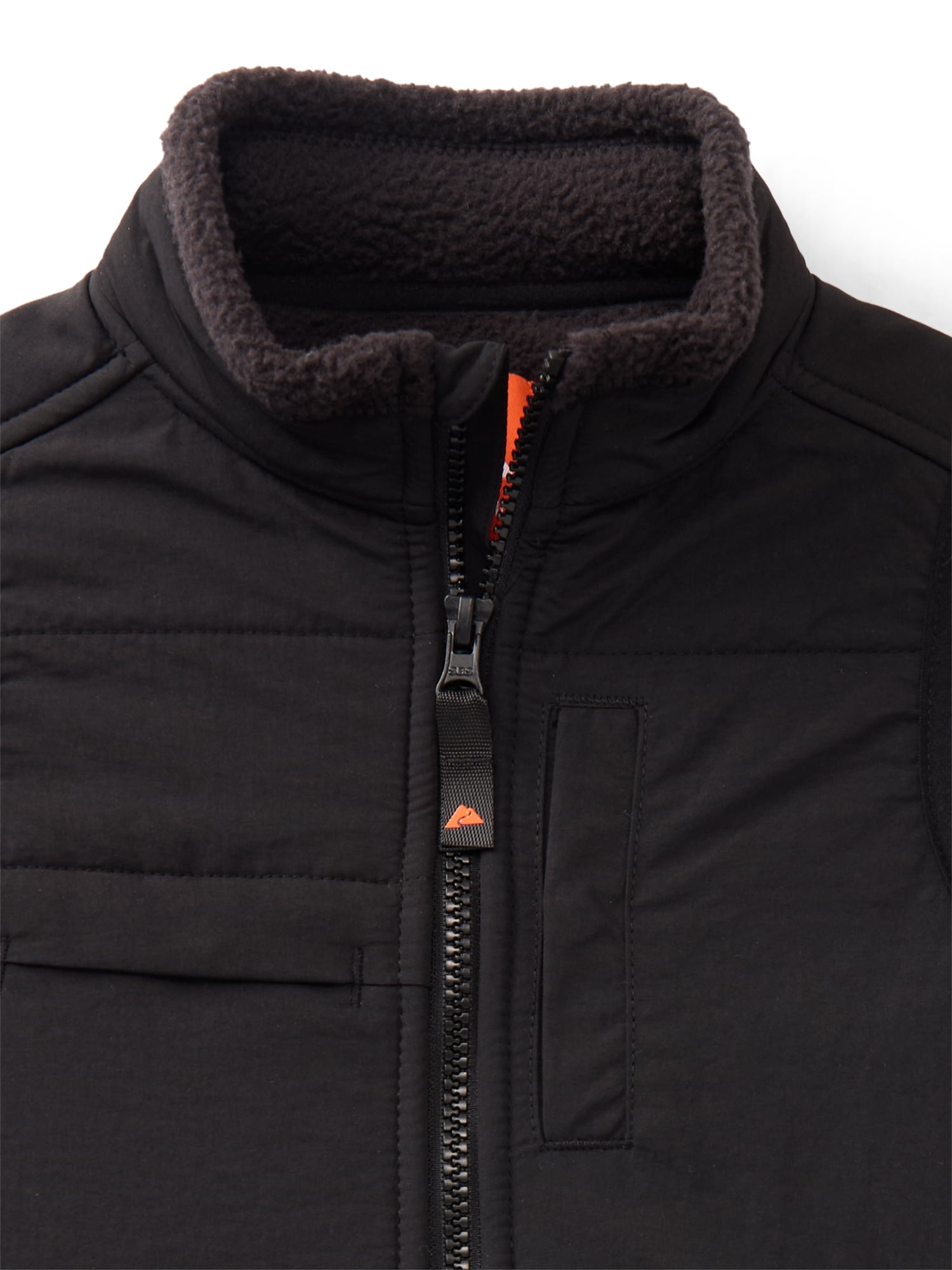 Ozark Trail Boys Mixed Media Fleece Vest, Sizes 4-18