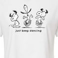 thumbnail image 3 of Peanuts - Snoopy Just Keep Dancing - Juniors Cropped Cotton Blend T-Shirt, 3 of 6