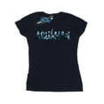thumbnail image 1 of DC Comics Womens Aquaman Text Logo Cotton T-Shirt, 1 of 3