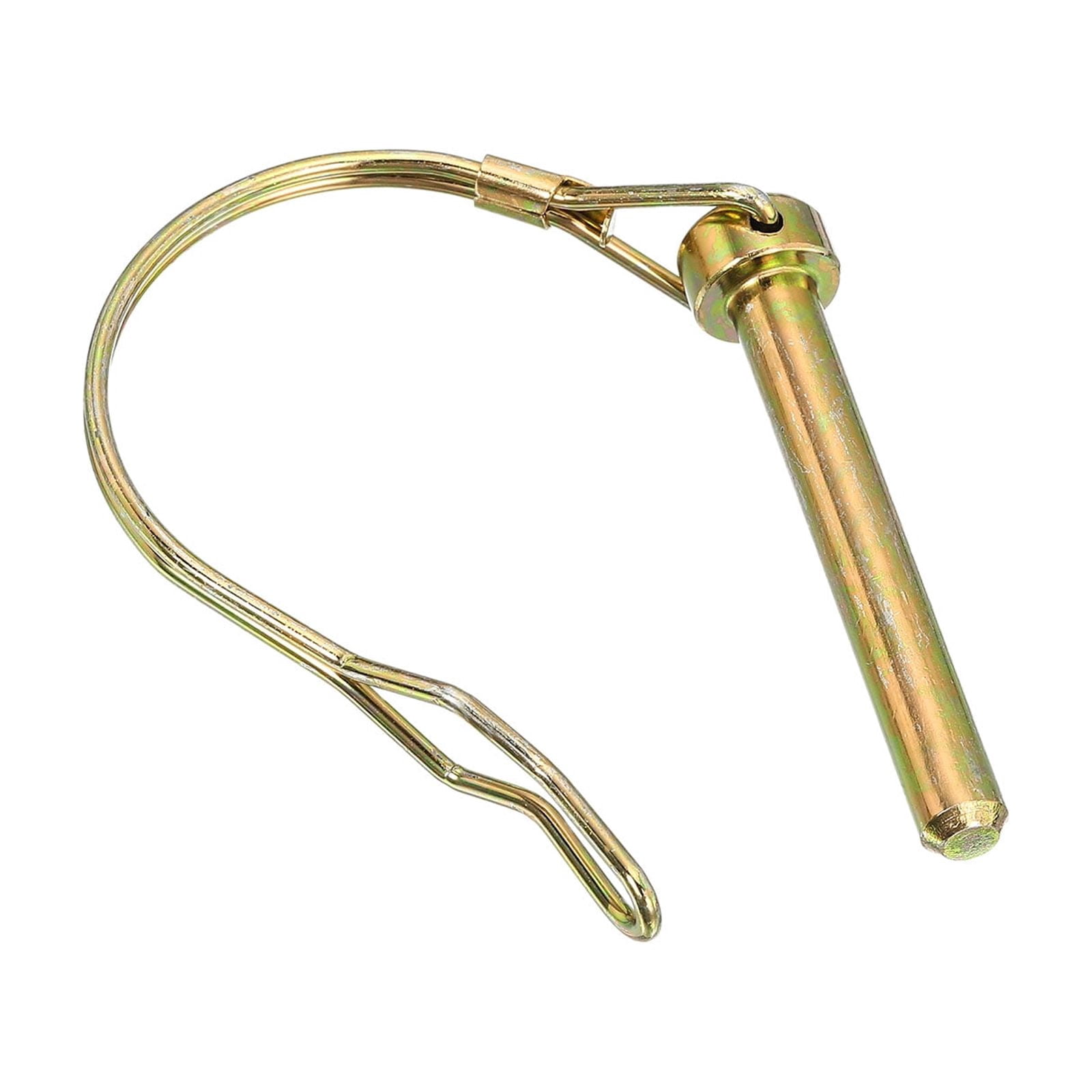 Uxcell Shaft Locking Pin w Ear, Trailer Coupler Pin, Round Pto Pin for Boat Kayak Canoe 5/16" x 2-3/8" 10Pcs