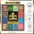 thumbnail image 3 of 1PC 2024 Graduation Gift Blanket Class of 2024 Graduation Flannel Gift Blanket for Her Him Congrats Grad Throw Blanket Graduation Memory Throw Blanket for Graduation Party Supplies 59 * 51 inch, 3 of 5