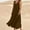 Brown, variant on Casual Dresses for Women Summer Sleeveless Round Neck Vacation Maxi Linen Dress with Pocket Solid Color Swing Boho Dresses Red M