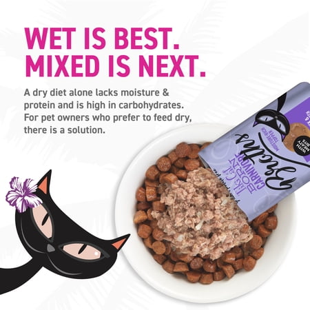 TIKI PETS TIKI CAT BORN CARNIVORE BROTHS WET CAT FOOD TOPPER, DUCK & CHICKEN, 1.3 OZ. POUCH