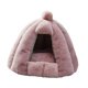 thumbnail image 2 of Cama cálida para perros, semicerrada, lavable, suave, tienda de campaña para perros pequeños y medianos rosa, 2 of 7