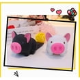 thumbnail image 2 of Tope de puerta de goma con dibujos animados de cerditos creativos para protección infantil, protector de dedos resistente (1 paquete, negro), 2 of 4