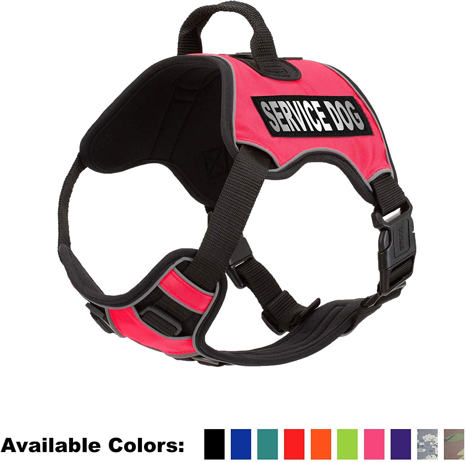 DogLine SERVICE DOG NoPull Dog Harness With Reflective Removable