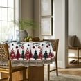 thumbnail image 3 of Christmas Tablecloth 60×60 Inch Round, Christmas Ball Ornaments Pine Snow Washable Table Cover for Party Picnic Dinner Decor, 3 of 6