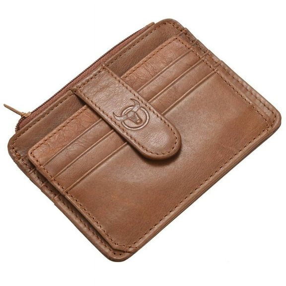 Men Wallet Business Card Holder leather package bus card holder Slim leather multi-card-bit 01