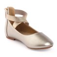 thumbnail image 4 of "Nova Utopia Girls Ankle Strap Ballet Flat Shoes NF-NFGF316-Gold-12", 4 of 8
