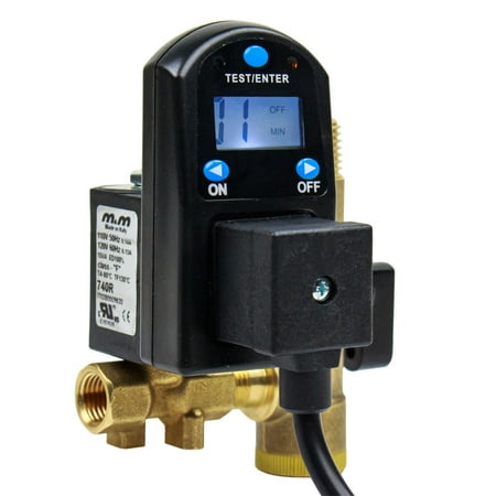 Automatic Valve Company - Digital Automatic Electronic Air Compressor Tank Drain Valve Moisture Timer 110v