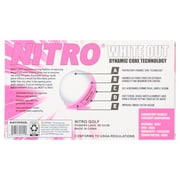 Nitro Golf White Out Golf Balls, Pink, 1.8 lb, 15 Pieces