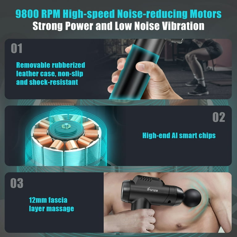 ウエイトトレーニング MASSAGE GUN Amazon.com: Massage Gun (Silver) : Health & Household