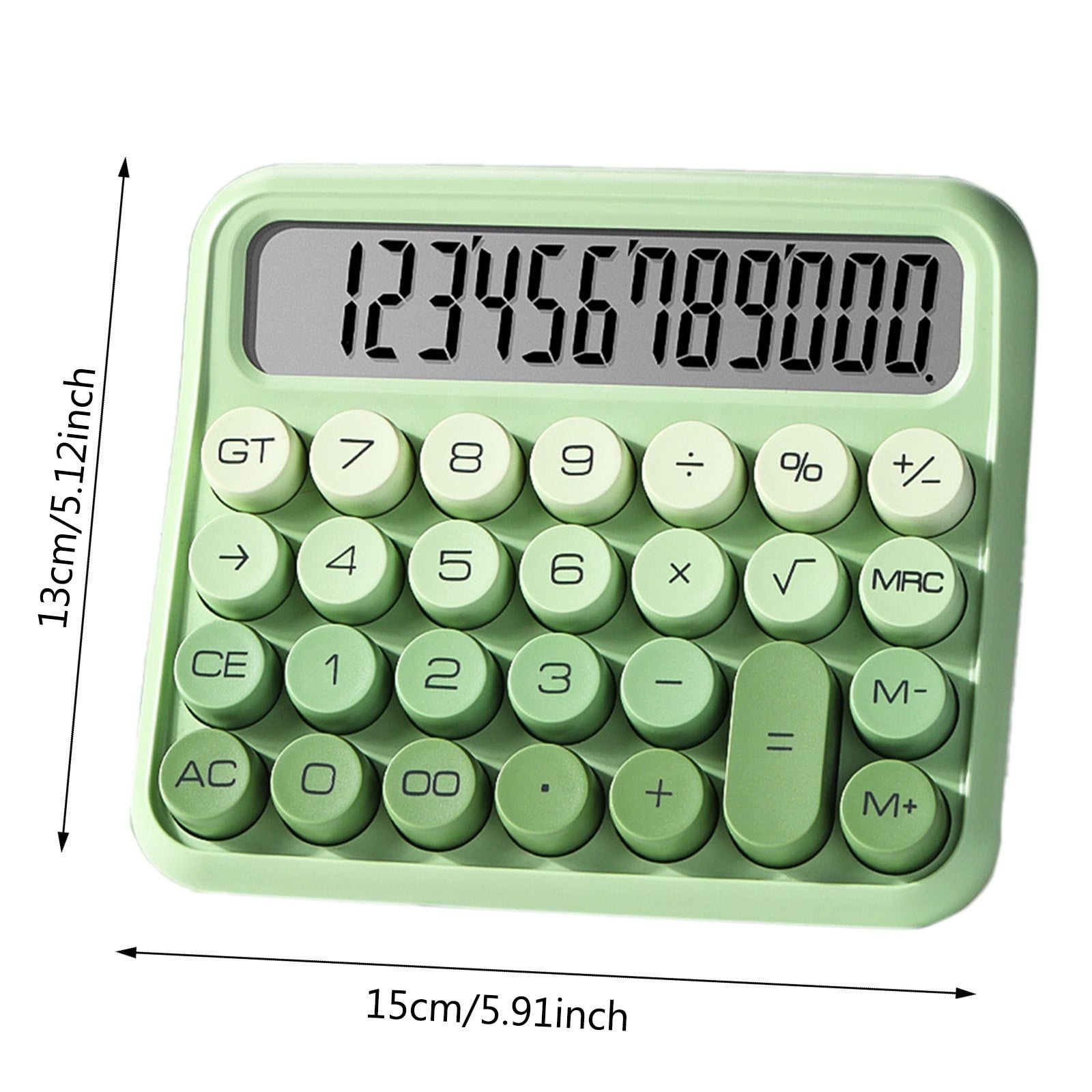 Big Button Calculator - Cute Desktop Calculator with Large LCD Display, for Everyday Use, Office Work, and Home Decor