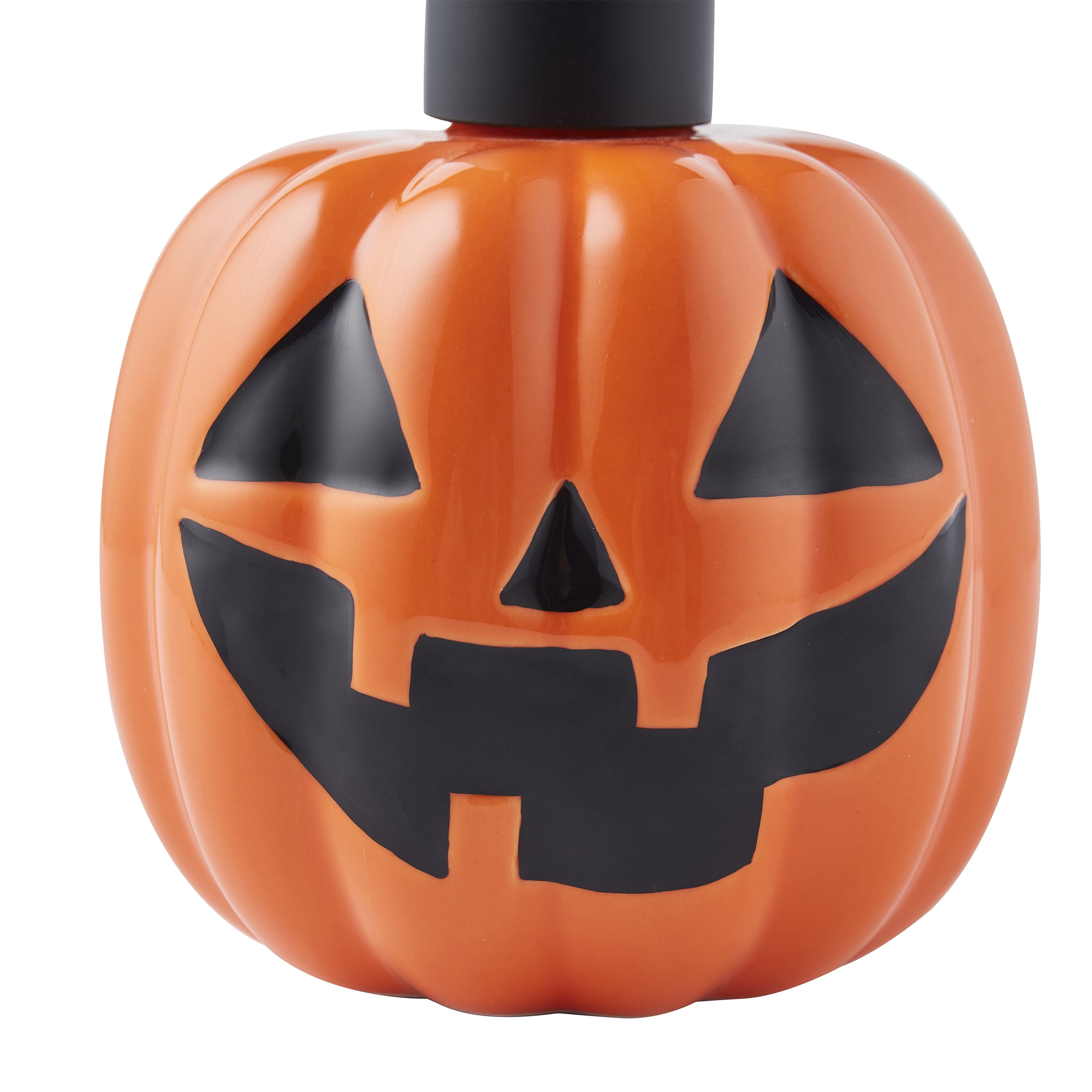 Way to Celebrate! 2-Piece Ceramic Pumpkin Bath Accessory Set, Orange