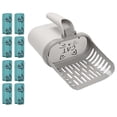 thumbnail image 6 of ZZAIXHL Integrated Cat Litter Scooper with 8pc Waste Bags Set Large Capacity Portable Detachable Waste Bin Cat Poop Shovel Cat Poop Scooper, 6 of 6