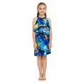 thumbnail image 2 of Girl Hawaiian Round Neck with Ruffle Dress in Blue Sunset Size 6, 2 of 4