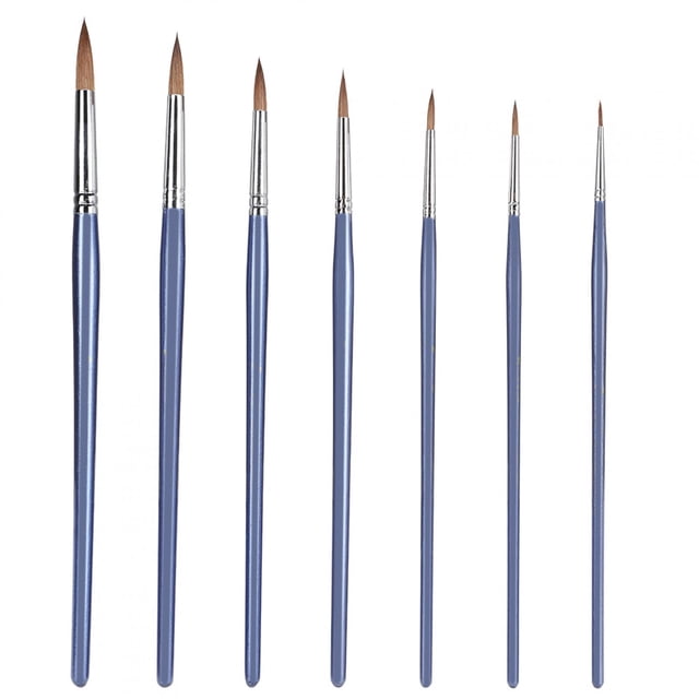 Pincel para pintar con acuarela, juego de pinceles de pintura, 7 Uds., valor excepcional Jadeshay A