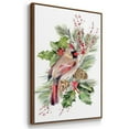 thumbnail image 3 of Cardinal Holly Christmas Collection B - Framed Gallery Wrapped Holiday Canvas - 25 x 37 - Rosewood Frame, 3 of 8