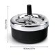 thumbnail image 5 of Automatic Cleaning Rotating Ashtray Large Metal With Lid Creative Press Ashtray Boutique Smoking Set Gifts G, 5 of 5