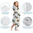 thumbnail image 7 of Cartoon Tractors Stars White Pattern Hooded Bath Towel，60"x35" for Ages 3 To 12 Kids, Quick Dry Lightweight Soft Microfiber Hood Beach Towel Cover Up for Kids, 7 of 7