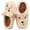 Khaki, variant on Women's Slippers with Fluffy Plush Lining Warm Indoor Outdoor House Shoes Slippers for Woman Cozy Foam Slippers Collar, Brown