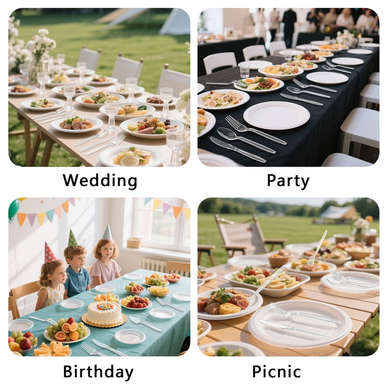GPED 360-Count Clear Heavy-Duty Disposable Plastic Forks photo 6