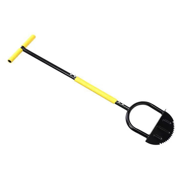 Billuyoard Recortadora de césped de media luna con plataforma de patas anchas para mayor versatilidad, mango manual, pala de corte y bordeadora. Jardín y Patio