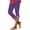 Purple, variant on Capris Pants for Women High Waisted Yoga Cropped Pants Plus Size Summer Athletic Exercise Workout Lace Leggings Tights 2025 Red, 3XL