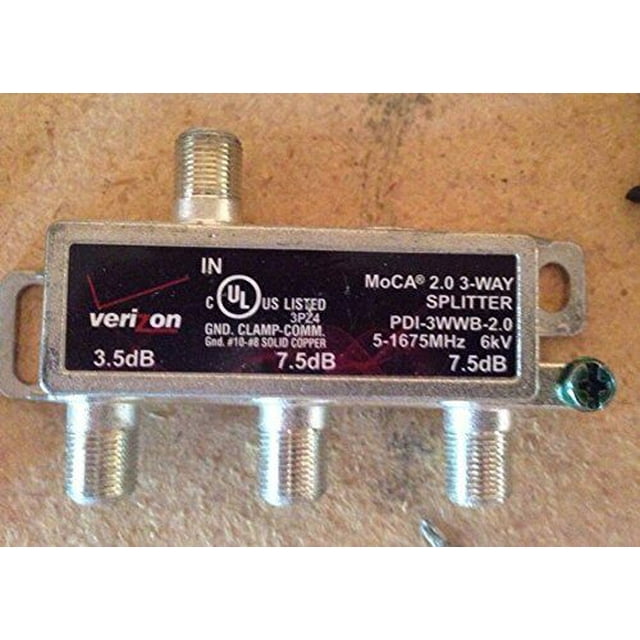 Verizon PDI3WWBB2.0 FIOS 3 Way Balanced Moca Coax Splitters