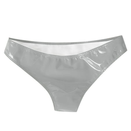 HYSYSB Womens Underwear briefs for Women crotchless Underwear for Women cotton Panties for Women women Sexy Small Wrapped Hip Paint Appeal Lingerie Underwear panties for Women Gray M