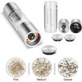 thumbnail image 3 of Dual Salt & Pepper Mill Set 2 In 1 Pepper-salt Mill, Sleek Stainless Steel With Adjustable Ceramic Grinder, Also As A Large Salt Pepper Shaker Grinder, 3 of 5