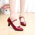 thumbnail image 2 of Chaussures de Fête pour Femmes à Bout Fermé pour Intérieur Tango Rumba Danse de Salon Chaussures Brillantes, 2 of 8