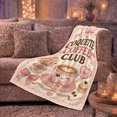 thumbnail image 6 of Coquette Coffee Cup Illustration, Romantic Pink Cafe Illustration, Friendship Gift for Coquette Coffee Enthusiasts, Comfortable Flannel Blanket with Home Decor for Living Room and Bedroom, 6 of 9