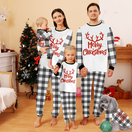 

Christmas Pajamas for Family Matching Pjs Set Classic Plaid Xmas Clothes for Teens Womens Mens New Year Gifts