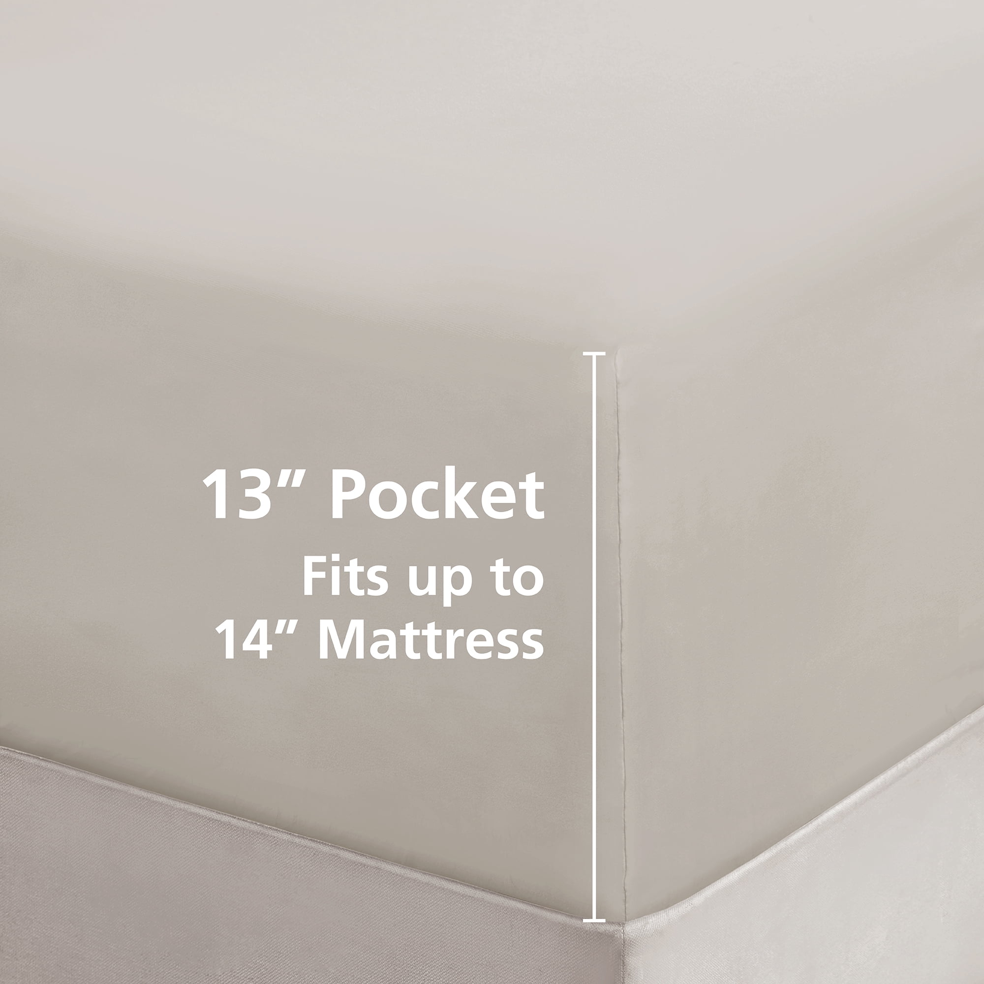 Mainstays 8-Piece Bed in a Bag Comforter Set with Sheets and Blanket, Stone, Queen