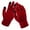 Red, variant on Luxalzxs Winter Gloves for Women Fashion Non-Slip Plush Lining Warm Knitting Wrist Gloves Elastic Cuff Mittens